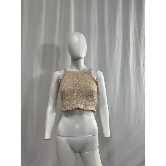 Saint Laurent '2021' Beige Square Neckline Sweater Size S - Picture 2 of 5